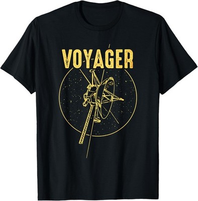 Voyager 1 & 2 Space Probe Solar System Astronomy Spaceflight T-Shirt S-5XL