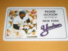 1981 REGGIE JACKSON PERMA SUPERSTAR CREDIT CARD
