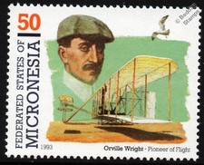 ORVILLE WRIGHT & Wright Flyer I Aircraft Stamp