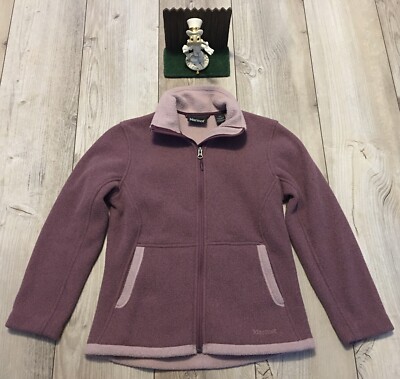 Marmot Torla Full Zip Long Sleeve Zip Pocket Fleece Jacket Purple