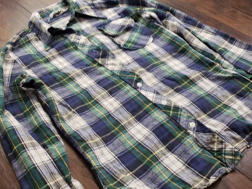 RARE Vintage 1950s The Right Time Woman's Flannel Button Down Shirt Size S. - Afbeelding 4 van 6