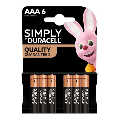 DURACELL SIMPLY AA & AAA ALKALINE BATTERIES LONG EXPIRY2027 QUALITY