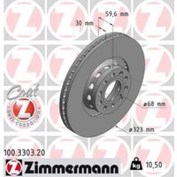 Zimmermann 2X Bremsscheibe Vorne Ø323 Mm AußEnbelüFtet FüR Audi A8 4D2 4D8 2.8