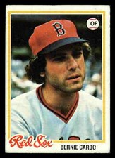 1978 Topps Bernie Carbo #524 - Boston Red Sox