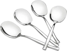 8-Piece Stainless Steel Buffet Serving Spoon, Large Serving Spoon
