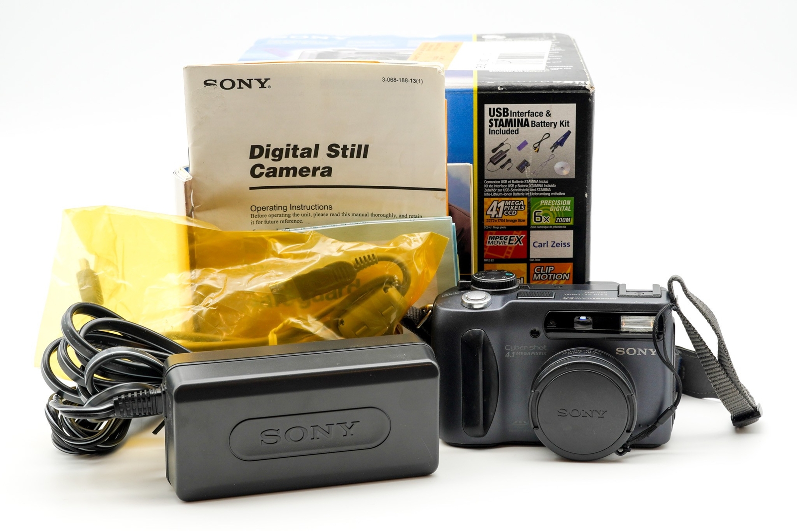 Sony CyberShot DSCS85 Digital Still Camera 4.1 MP 6x Digital Zoom Carl Zeiss eBay
