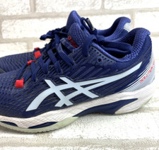 ASICS Solution Speed FF 2 Clay Tennis Shoes Women size 5.5 Blue