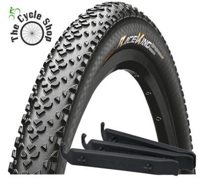 x Continental Race King 29 x Bike Tyre Plus Levers 