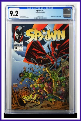 Spawn #11 CGC Graded 9.2 Image June 1993 White Pages Comic Book.