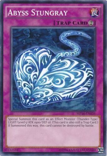 Yu-Gi-Oh! TCG Abyss Stungray 2016 Mega Tins Pack MP16-EN036 Unl Ed Common NM/M - Picture 1 of 1