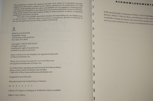 Get With the Program!: Getting Real About Your Weight, Health Bob Greene Signed - Picture 5 of 5