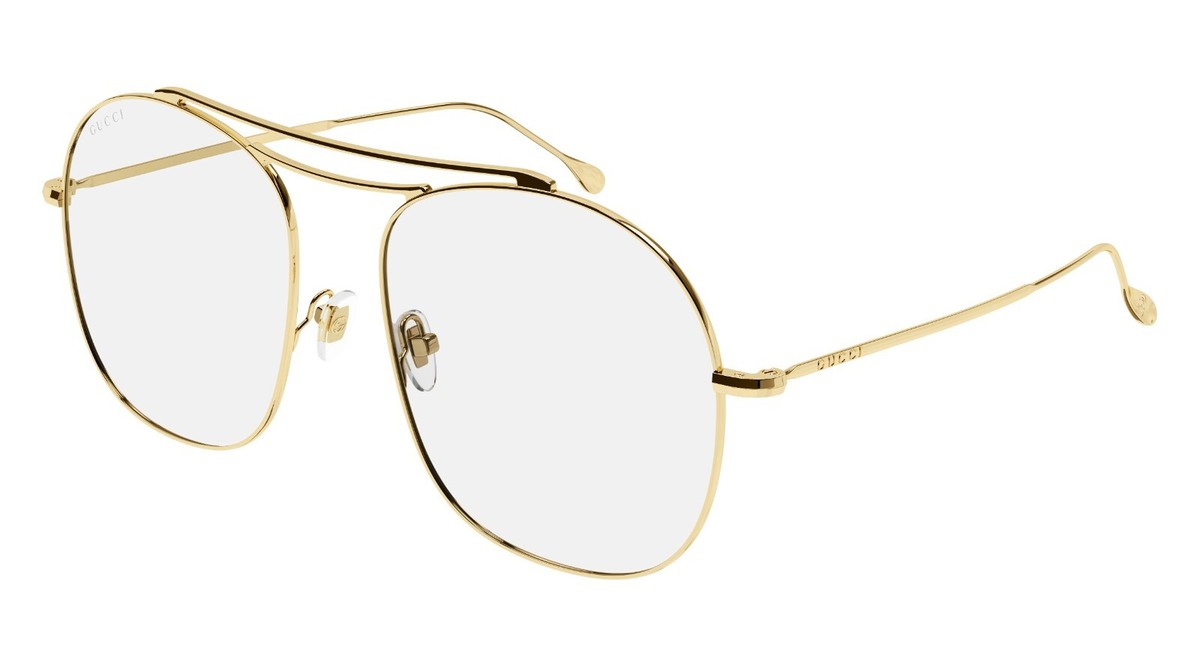 jさん専用GUCCI sunglasses l logo clear Gucci GG1479S Gold/Clear Ready-to-Wear with Etched Logo (001