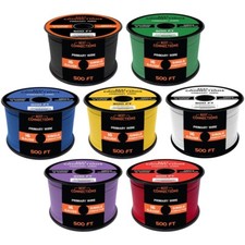 16 Gauge Car Audio Primary Wire 500ft  7 Rolls   Remote, Power/Ground Electrical