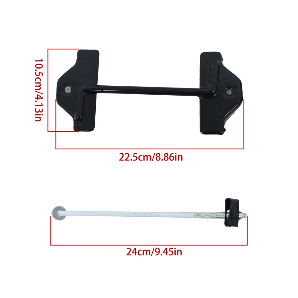 Soporte de sujeción de correa de batería LABLT y tuerca de perno para Dodge Ram 1500 1997-2002 Foto 3 de 4