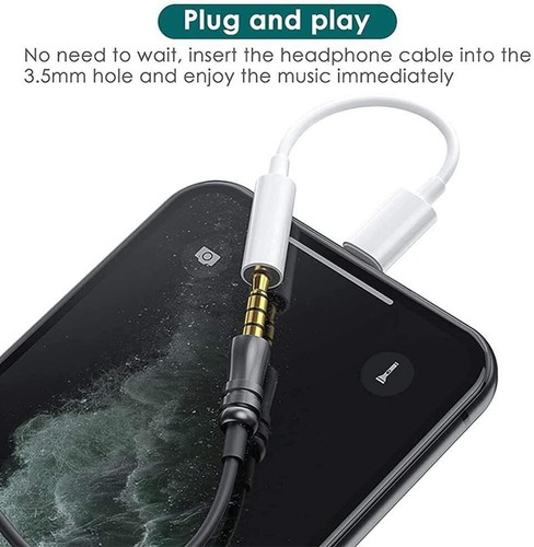 For iPhone to 3.5mm Jack Adapter Connector Cable Headphone Aux All IOS Devices - Picture 8 of 19