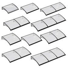 Door Canopy Awning Shelter Patio Backyard Window Roof Rain Cover Sun Shade Plate