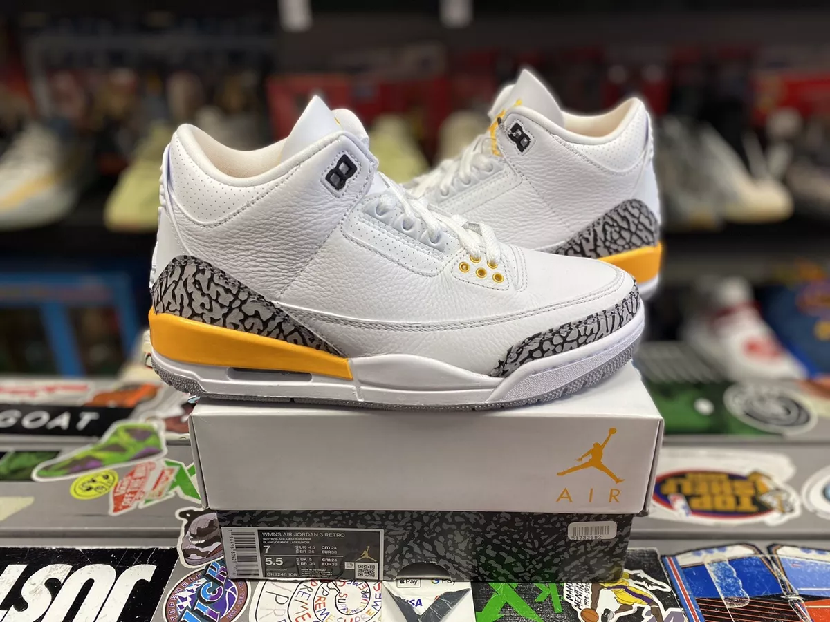 Jordan retro 3 hotsell blanche