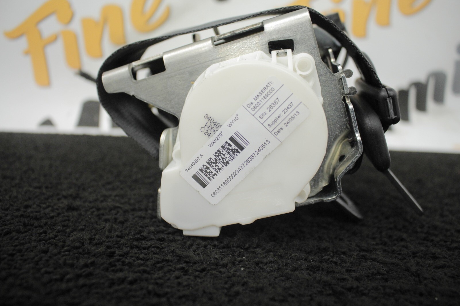 2014 Maserati Granturismo Rear Left Seatbelt Seat Belt OEM LH