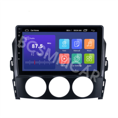 9in Double Din Car Stereo Radio GPS BT For Carplay Fit For Mazda MX5 2009-2015 