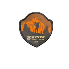 Utah Zion Park Adventure Travel Hiking Patch, Sew On