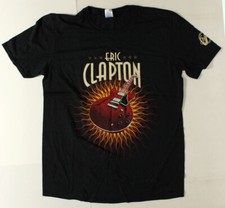 Eric Clapton Original 2014 World Tour Shirt LRG Japan US Europe Red Gibson Cream
