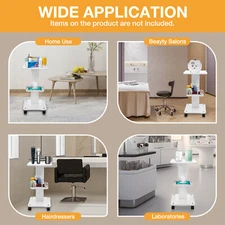 Rolling Trolley Cart Beauty Salon SPA Storage Equipment Organizer Trolley Stand