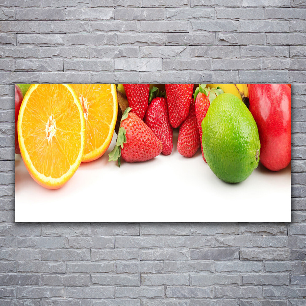 Impression sur verre acrylique fruits 120x60 cm lavable et résistant aux projections de cuisine