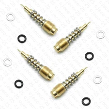 Carb Pilot Air Fuel Mixture Screw FOR HONDA VTR250 VT500C VT500FT VT600C 4 SET