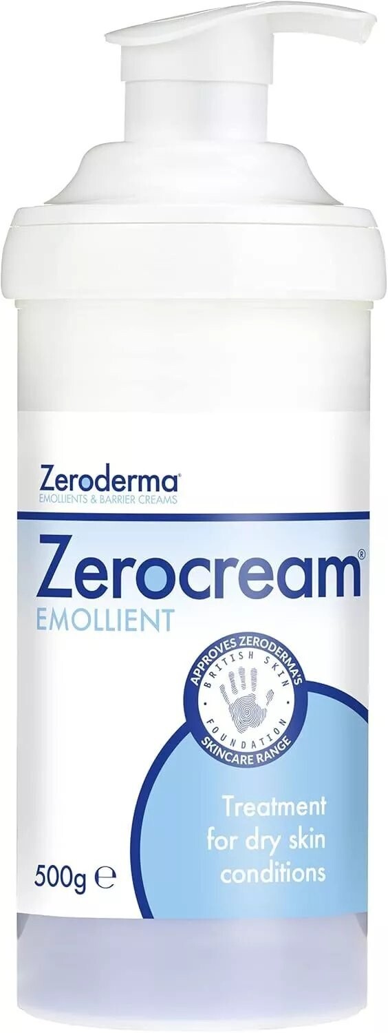 Zerocream Emollient 500g -Treats Dry Skin Eczema Protects Moisturises Rehydrates