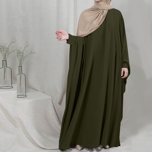 Burqa Overhead Khimar Caftan Abaya Muslim Women Prayer Dress Islamic Kaftan Robe - Picture 175 of 284