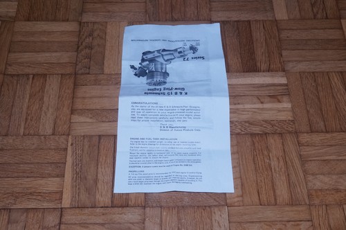 K&B 15 Schnuerle Series 72 RC 2-Stroke QM Pylon Racing Engine 8301 Vintage! - Picture 14 of 16