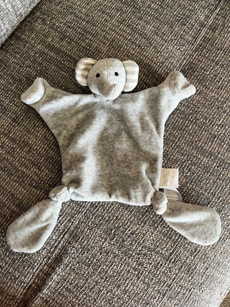 JoJo Maman Bebe Grey Elephant Soother Comforter Comfort Blanket Soft Toy