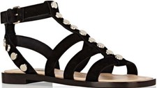 $775.00 Balenciaga Studded Suede Gladiator Sandal  US 5.5 / EU 35.5