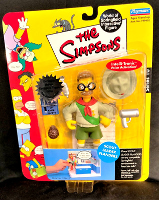 The Simpsons ''Scout Leader Flanders'' World of Springfield Interactive Figure