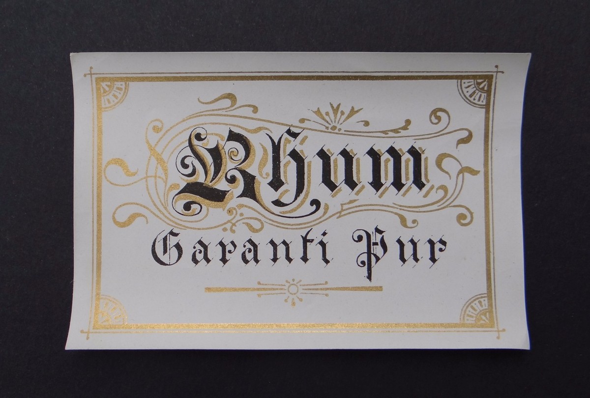 RARE ET TRES ANCIENNE ETIQUETTE PUR RHUM VIEUX GARANTI NATUREL - JOUNEAU PARIS EUR 8,00