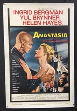 Anastasia Original Movie Poster Ingrid Bergman Yul Brynner  *Hollywood Posters*