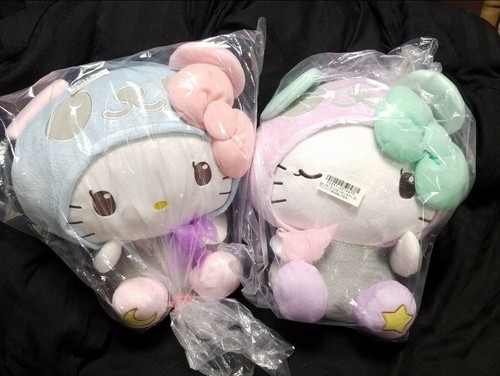 Sanrio Hello Kitty Plüschtier Erdbeere Panda Fee Nacht 2er Set 35 cm 13,7" Kawaii - Bild 8 von 11