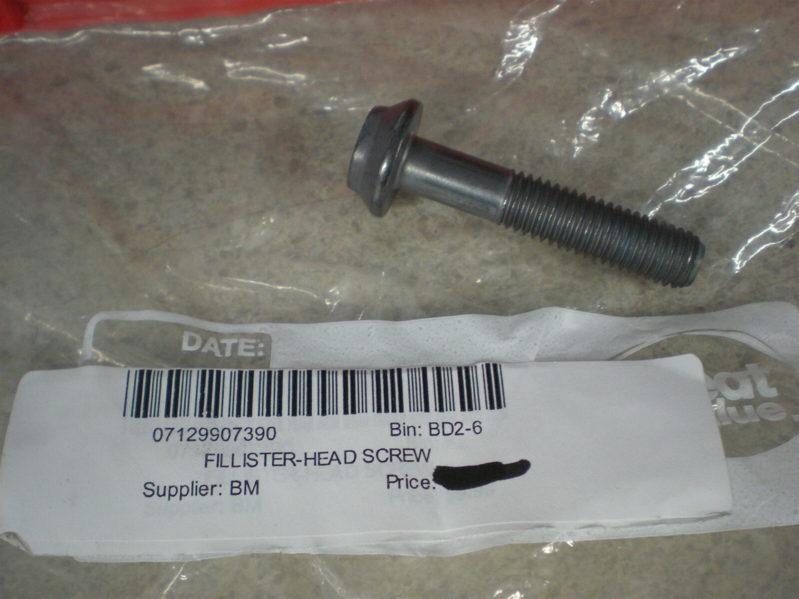 NOS OEM BMW Fillister Head Screw 07129907390 | eBay