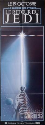 RETURN OF THE JEDI - STAR WARS - RARE ORIGINAL ADVANCE DOOR PANEL MOVIE POSTER