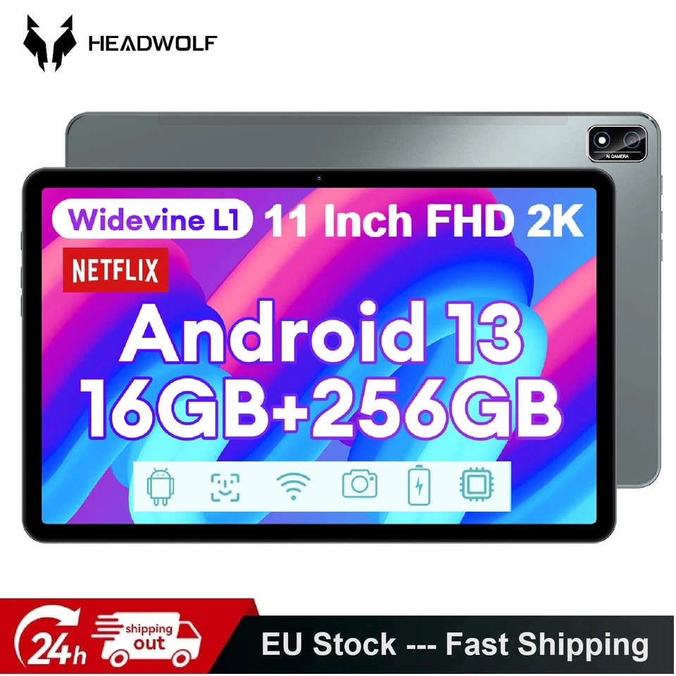 Headwolf Gaming Tablet Android 64GB 128GB 256GB tablet FHD 4G LTE SIM + 5G WiFi - Bild 2 von 4
