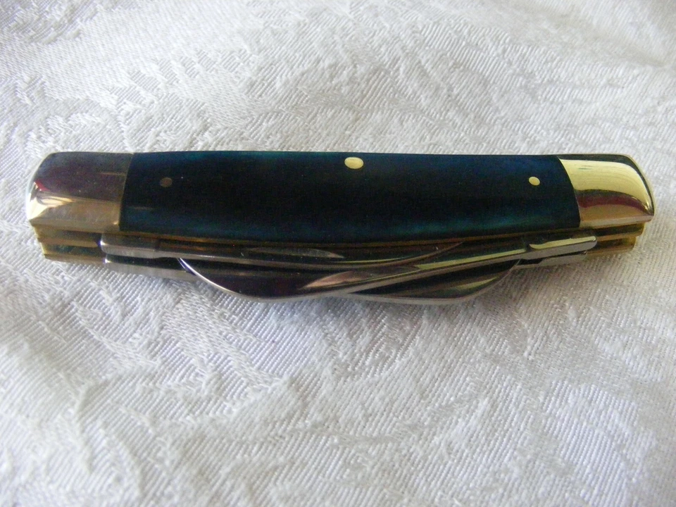 Boker 110788 4 hojas Congress sin usar, en caja azul marino Foto 3 de 4