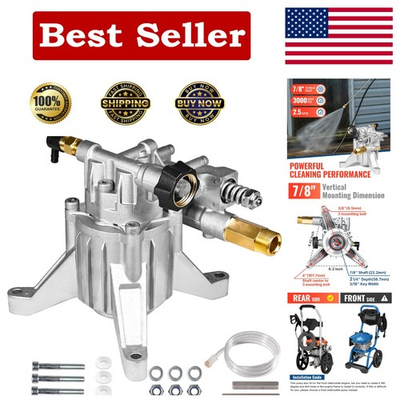 #ad Durable 2.5 GPM Horizontal Pressure Washer Replacement Pump Easy to Install $131.95