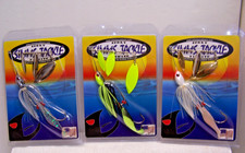 Simms Spinnerbait / Vibrating Jig Lot Of 3 Bass Lures 3 Blade 1/2oz USA Made NEW