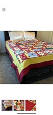 Handmade Quilt Sunflower Patchwork Design Multi Color