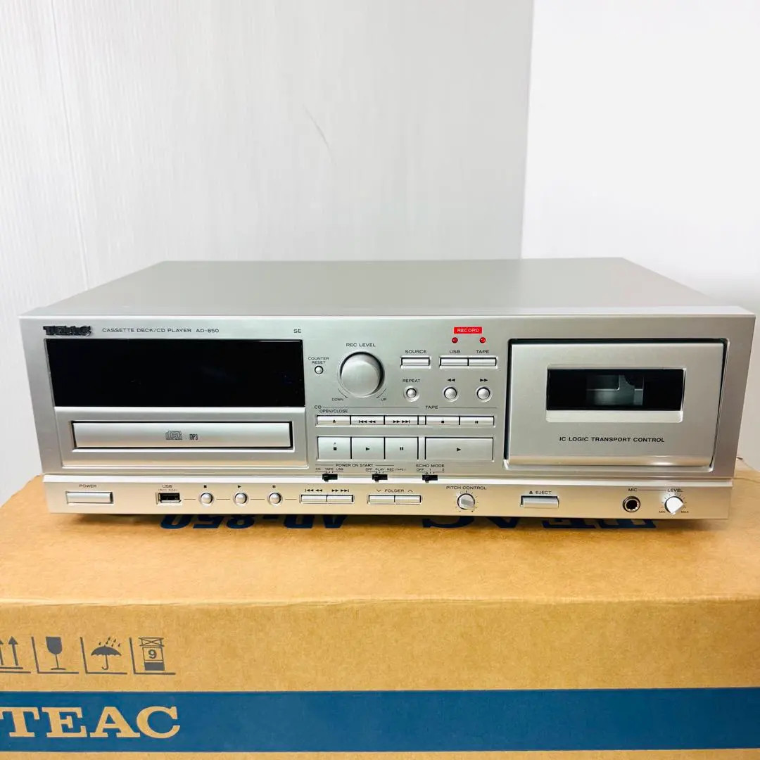 TEAC AD-850-SE Cassette Deck/CD Player - Silver for sale online | eBay