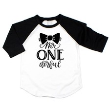 Camisa Primer Cumpleaños Niño Primer Cumpleaños Niño Conjunto Mr. OneDerful Camiseta Fiesta Top