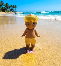Sonny Angel Summer Vacation Yellow Swimwear Figure Goggles Shells Tanned Skin