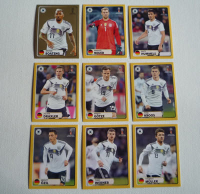 PANINI WM 2018 Worldcup Russia McDonalds Sondersticker M1 - M9 kompletter Satz