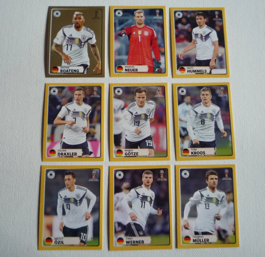PANINI WM 2018 Worldcup Russia McDonalds Sondersticker M1 - M9 kompletter Satz - Bild 1 von 2