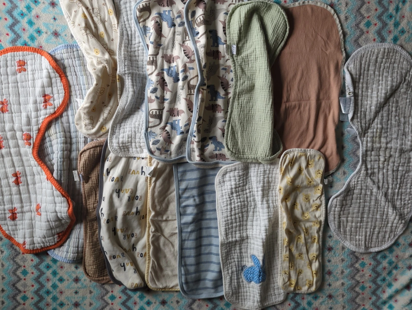Lot Of 15 Baby Burping Cloths
Opens in a new window or tab